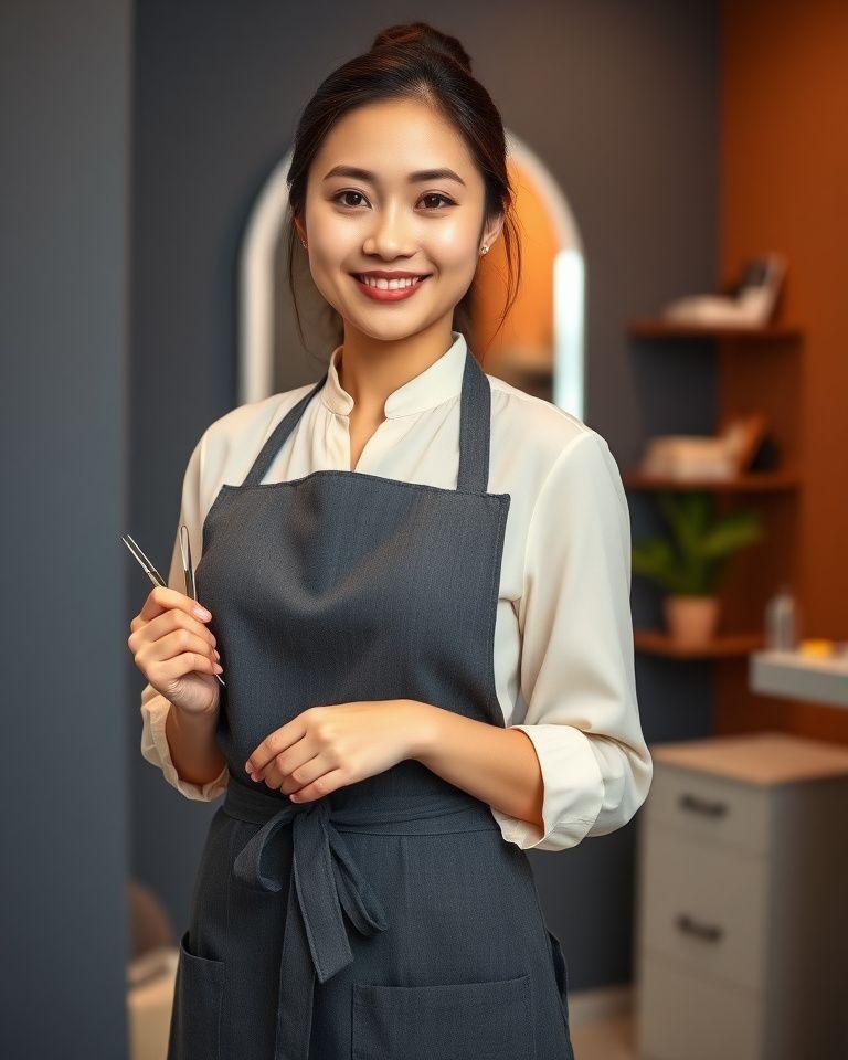 Portrait of Fernsmith founder and lead lash artist Yuen Lim