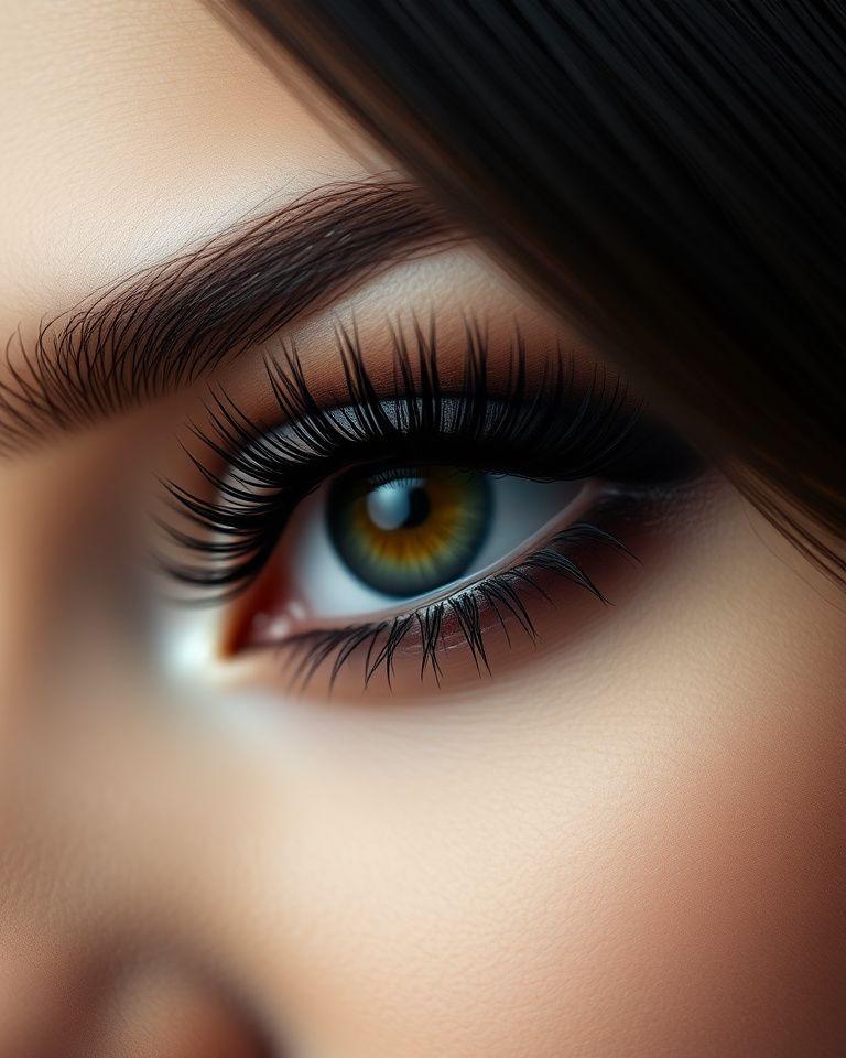 Full Russian volume lash set, dramatic finish