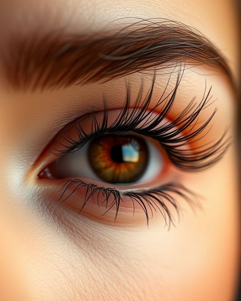 Wispy textured lash set with spiked mapping